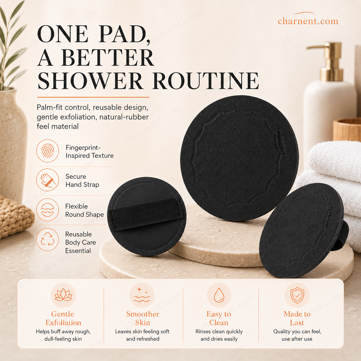 🚿  Zwei zum Preis von einem  Wiederverwendbare Peeling-Pads | Sanft für glatte, frische Haut🧖‍♀️