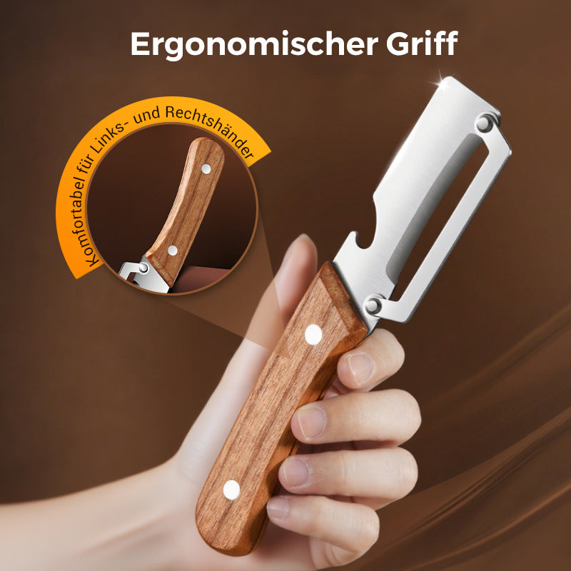 🥕 1+1 GRATIS! 🔥 Multifunktionaler Gemüseschäler für Die Küche – Edelstahlklinge, Ergonomischer Griff & Ideal Zum Schälen Von Obst & Gemüse ✨
