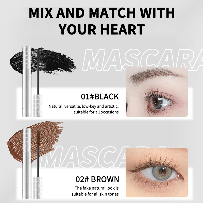 🥳 Kauf 1, erhalte 1 gratis! Duo aus schwarzer und brauner Volumen-Mascara für ein perfektes Wimpern-Make-up