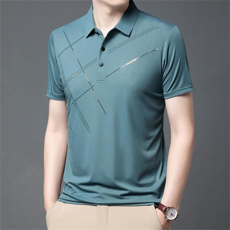 👕 50% RABATT! 🌞 Stretchhemd aus Eisseide für Herren – Kühlend, atmungsaktiv & perfekt für heiße Tage, Büro oder Freizeit – knitterarm & komfortabel ❄️