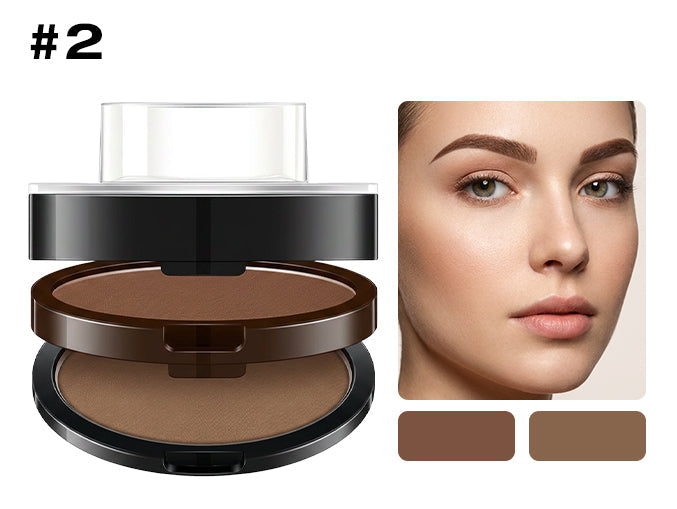 🥳 HEISSER SALE 2026 – 50% RABATT! 💞 50.000+ VERKAUFT ! Sofort verstellbarer Augenbrauenstempel mit zweifarbigem Augenbrauenpuder