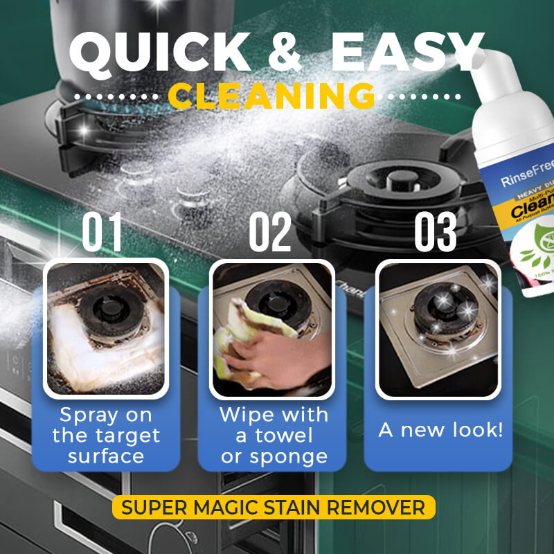 🧼 KAUFE 2, ERHALTE 1 GRATIS! 🧽 Super Fleckentfernung Schaumreiniger – Entfernt hartnäckige Flecken & Gerüche – Ideal für Polster, Teppiche oder Autoinnenräume – mühelos & ohne Wasserflecken ✨🚗🏠