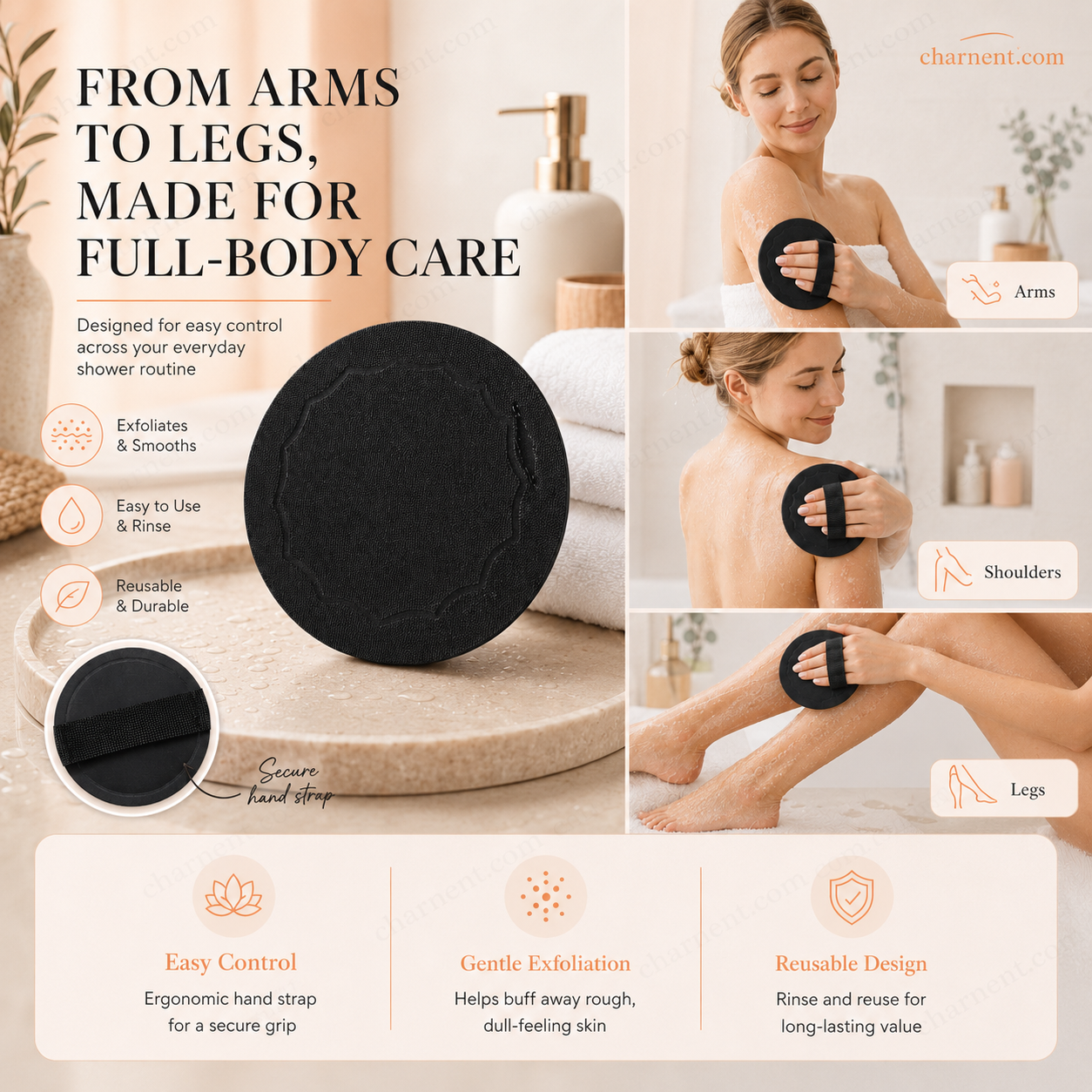 🚿  Zwei zum Preis von einem  Wiederverwendbare Peeling-Pads | Sanft für glatte, frische Haut🧖‍♀️