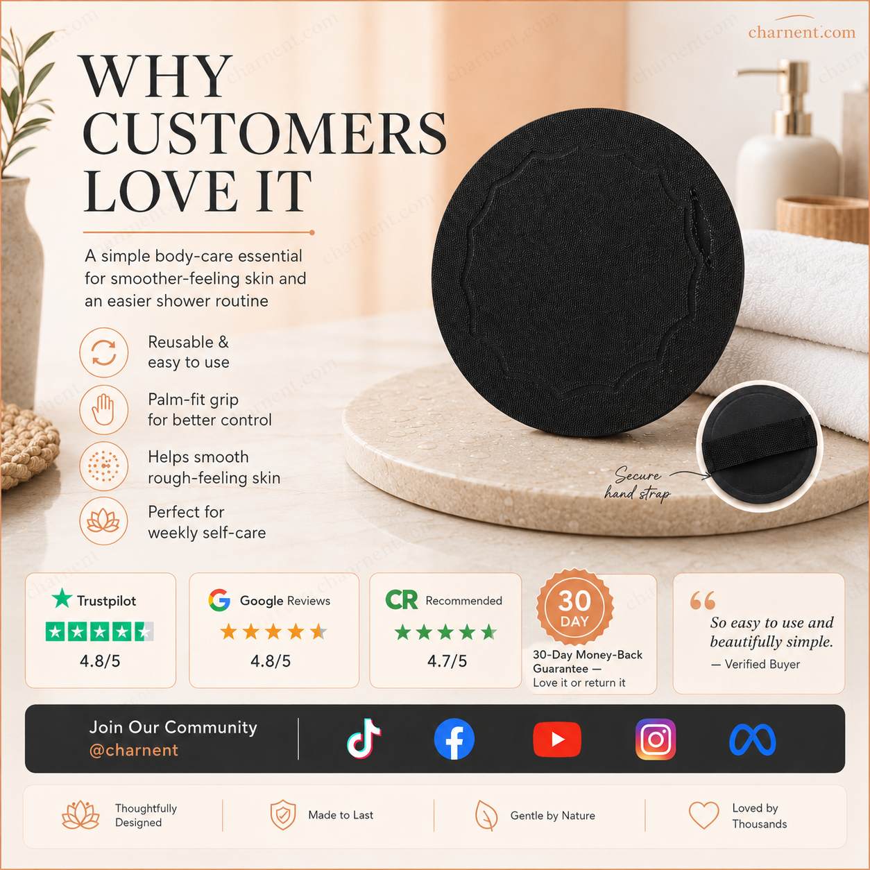🚿  Zwei zum Preis von einem  Wiederverwendbare Peeling-Pads | Sanft für glatte, frische Haut🧖‍♀️