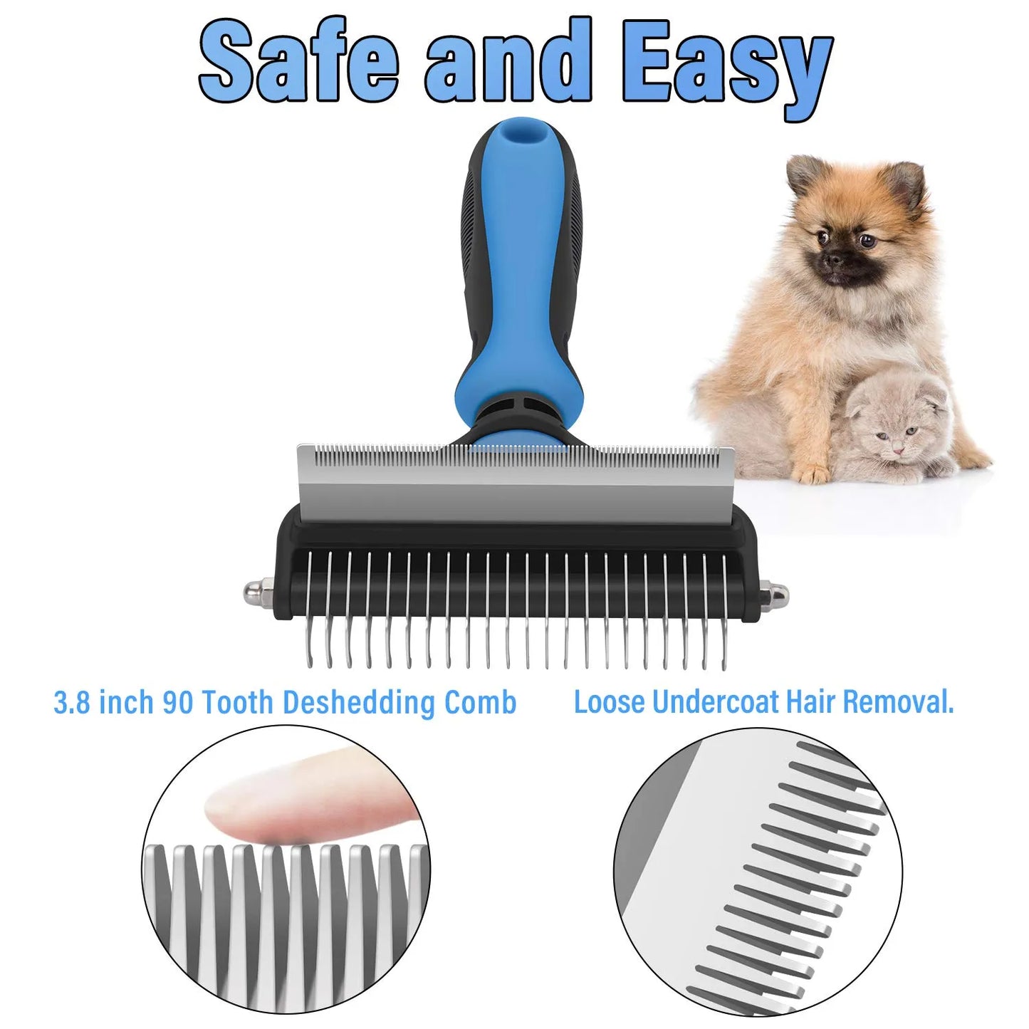 🐶🐱 KAUFE 2, ERHALTE 1 GRATIS! Professionelles Enthaarungs-Tool für Hunde & Katzen – Entfernt lose Haare effektiv, sanft zur Haut & einfache Reinigung ✨