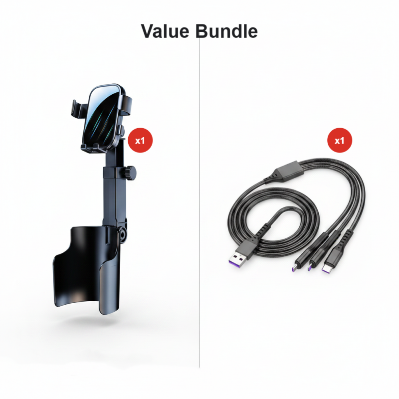 🔥 50% Rabatt!⏰🧲Handyhalterung für Getränkehalter im Auto – 360° verstellbar, starker N52-Magnet, Einhandbedienung, passend für alle Handys, stabile Magnet- und Klemmhalterungen für sicheres Fahren