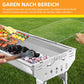 🔥 50% RABATT! 🍖 Klappbarer Outdoor-Grill aus Edelstahl – Kompakt, Strapazierfähig & Perfekt Für Camping, Garten & BBQ-Partys 🏕️