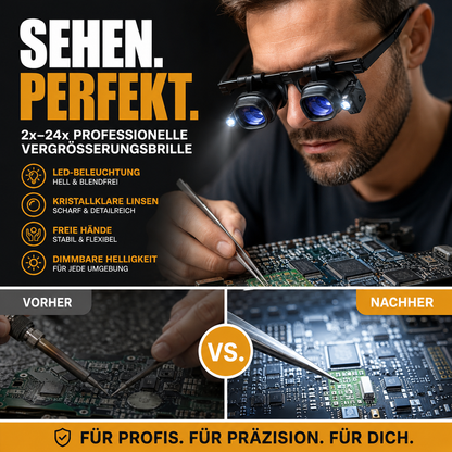 📢📢50% RABATT !!⏰🔍 LED-Präzisionslupe für Elektronik & Handwerk