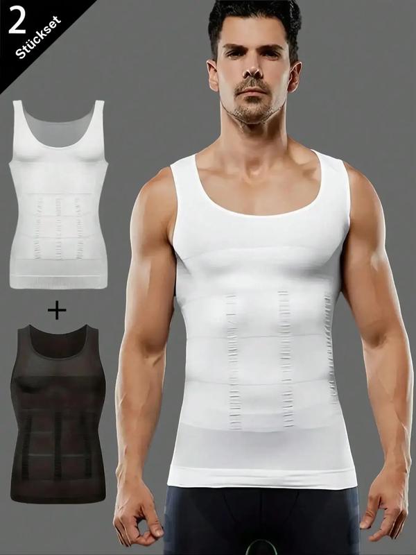 🔥 💪Kompressionsshirt für Herren, Slim Fit, figurformendes Unterhemd✨