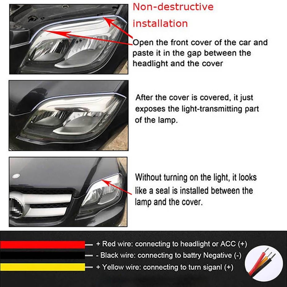 🚘💡 Bande LED bi-couleur – Étanche, durable, installation facile, créez l’ambiance parfaite en intérieur comme en extérieur, du salon au balcon 🌿✨