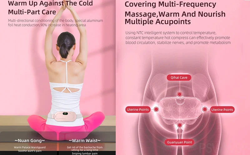 🌸 PROMO FLASH : 50% DE RÉDUCTION ! Masseur Menstruel Sans Fil – Chaleur 50–60°C, Multi-Vibrations & Rechargeable USB-C for Soulagement Discret 💆♀️🔥