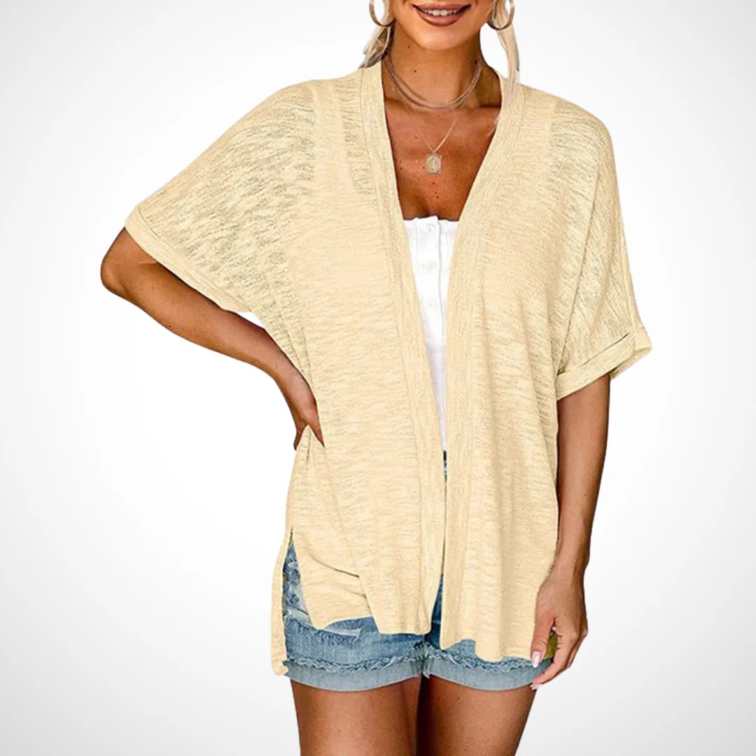 Sommer-Sonderangebot: 50% Rabatt!🏳️‍🌈Neue, stylische, fließende Kurzarm-Strickjacke (Modelljahr 2026)