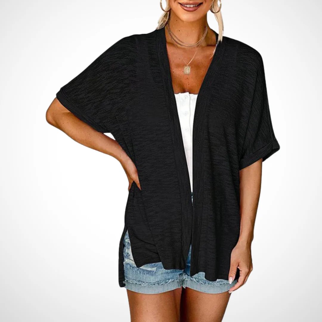 Sommer-Sonderangebot: 50% Rabatt!🏳️‍🌈Neue, stylische, fließende Kurzarm-Strickjacke (Modelljahr 2026)