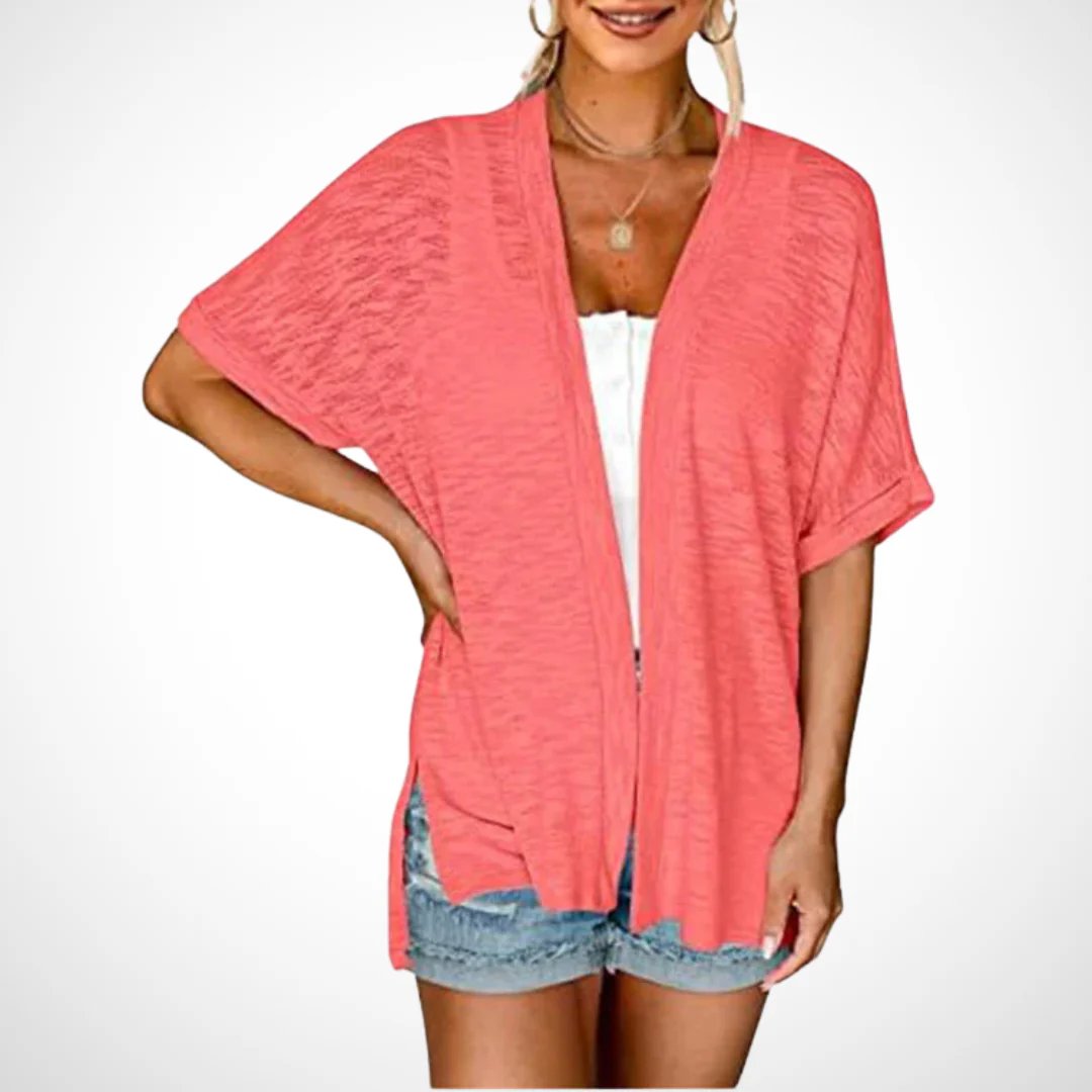 Sommer-Sonderangebot: 50% Rabatt!🏳️‍🌈Neue, stylische, fließende Kurzarm-Strickjacke (Modelljahr 2026)