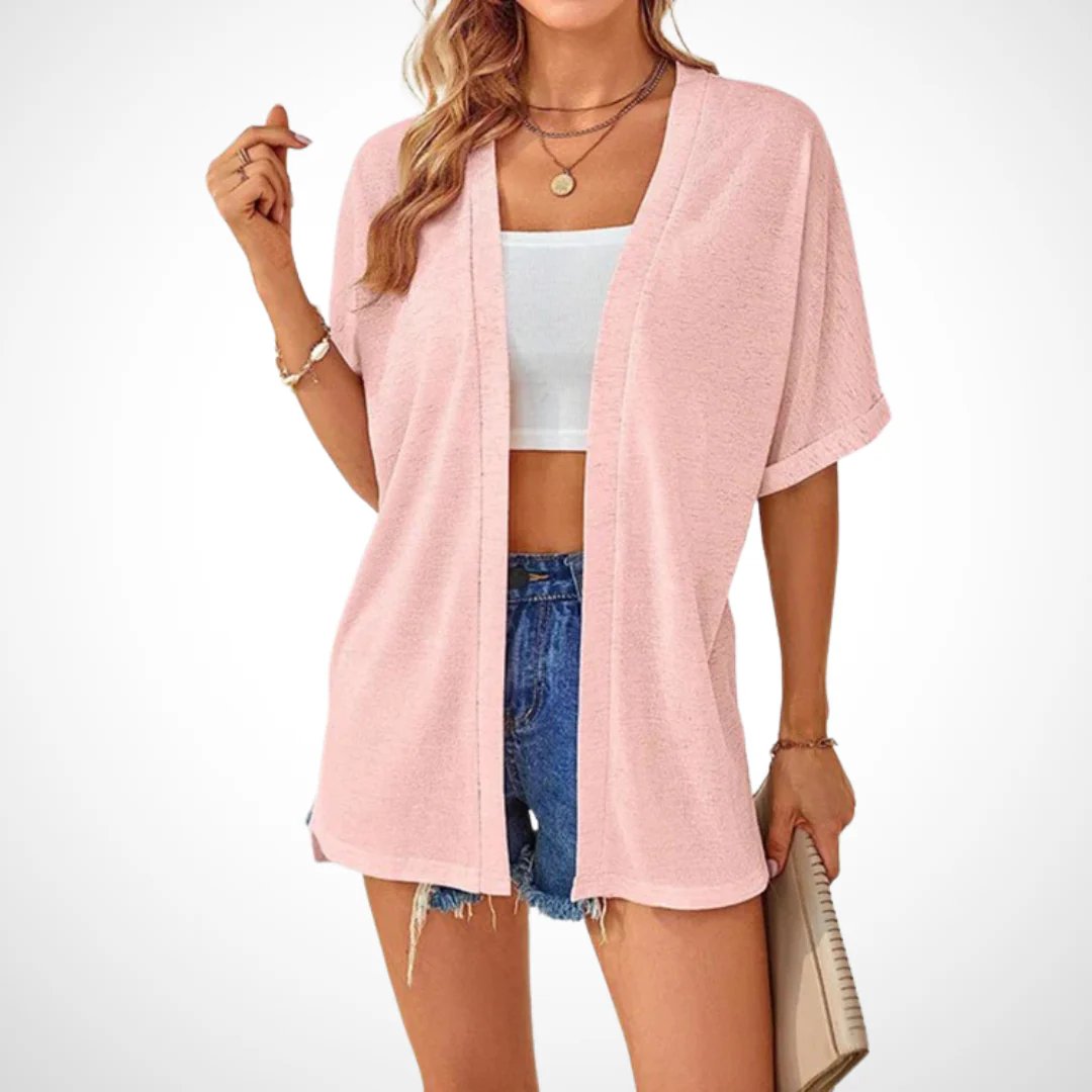 Sommer-Sonderangebot: 50% Rabatt!🏳️‍🌈Neue, stylische, fließende Kurzarm-Strickjacke (Modelljahr 2026)