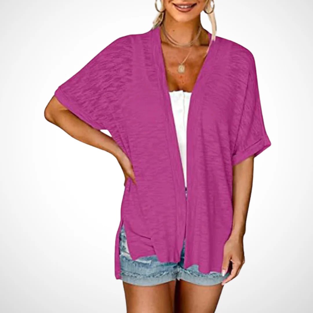 Sommer-Sonderangebot: 50% Rabatt!🏳️‍🌈Neue, stylische, fließende Kurzarm-Strickjacke (Modelljahr 2026)
