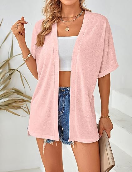 Sommer-Sonderangebot: 50% Rabatt!🏳️‍🌈Neue, stylische, fließende Kurzarm-Strickjacke (Modelljahr 2026)