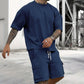 👕 51% RABATT! 🔥 Set aus Freizeit-T-Shirt mit Kurzen Ärmeln & Shorts für Herren – Bequemer Schnitt, Leichter Stoff & Perfekt Für Warme Tage ☀️
