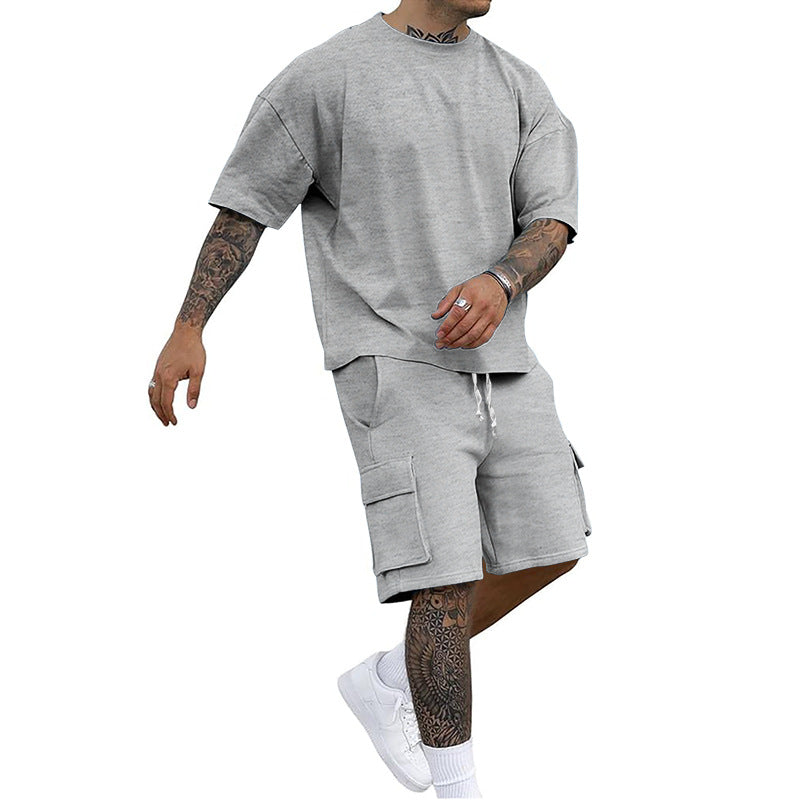 👕 51% RABATT! 🔥 Set aus Freizeit-T-Shirt mit Kurzen Ärmeln & Shorts für Herren – Bequemer Schnitt, Leichter Stoff & Perfekt Für Warme Tage ☀️