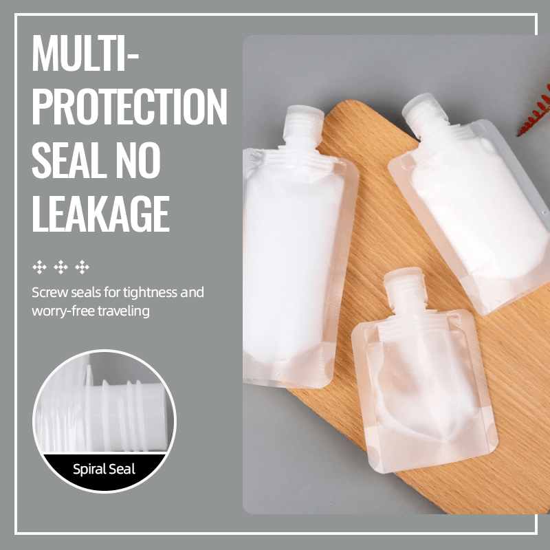 🌷 50% DE RÉDUCTION! 🧴 Sachets voyage pour liquides – Transparent, étanche & léger – Idéal pour maquillage ✨