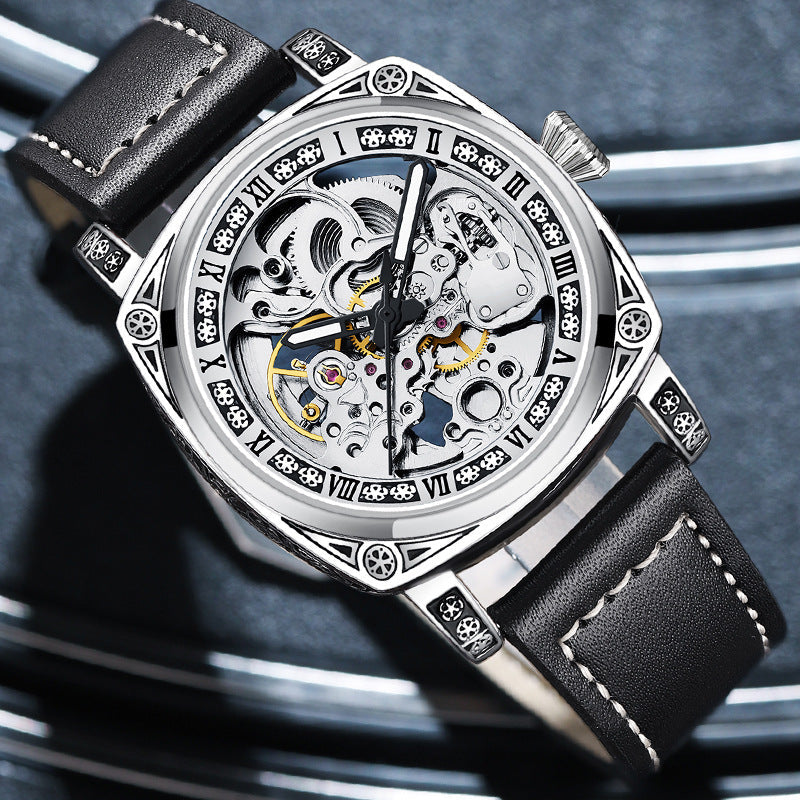 💥Heißer Verkauf 50 % Rabatt⌚Business-Mode-Analoguhr mit rundem Zifferblatt und Lederarmband