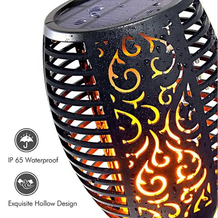 💫96 LED Solar-Gartenlampe – Feuerfackel-Design mit Bewegungssensor für Garten & Terrasse 🌞🏡