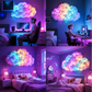 📢 50% RABATT!!! ☁️🌈 DIY LED-Wolkenlampe | Interaktiv, RGB-Farbwechsel, USB-betrieben ✨