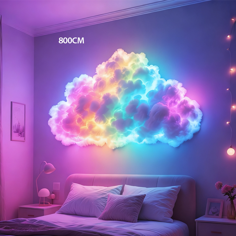 📢 50% RABATT!!! ☁️🌈 DIY LED-Wolkenlampe | Interaktiv, RGB-Farbwechsel, USB-betrieben ✨