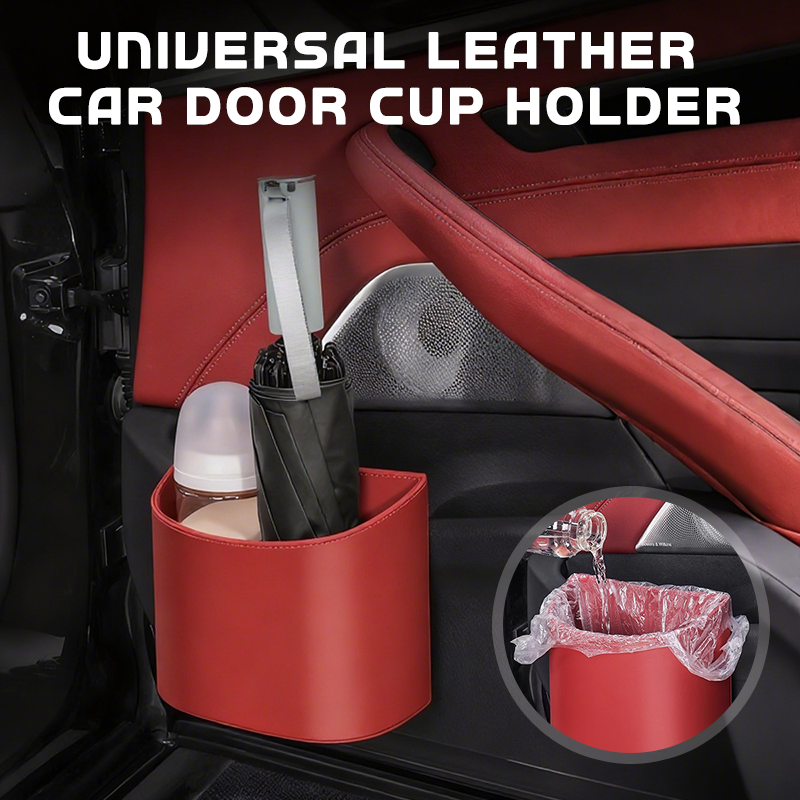 🚗 50% DE RÉDUCTION! 🧃 Porte‑gobelet cuir PU – Fixation stable, pratique & élégant ✨