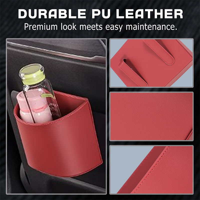 🚗 50% DE RÉDUCTION! 🧃 Porte‑gobelet cuir PU – Fixation stable, pratique & élégant ✨