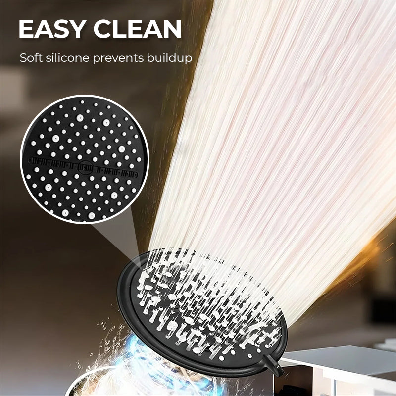 🚿 50% DE RÉDUCTION! 💧 Pomme de Douche Haute Pression Réglable – Pivotante 360°, Nettoyage Facile & Compatible Standard ✨