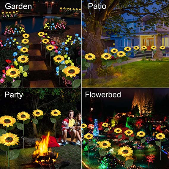 🌻 Realistisch & wetterfest | Solar-Sonnenblume – Bestseller 2026 | IP65-Außen-Dekoration