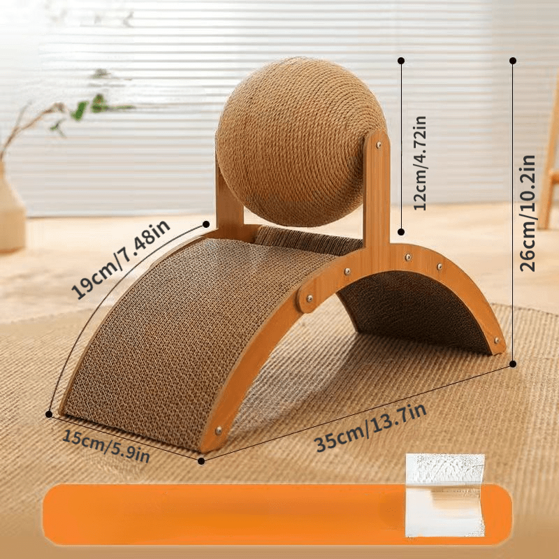✨ 50% DE RÉDUCTION ! 🐱 Boule à Gratter Naturelle en Sisal – Sisal Écologique – Creuse & Rotative & Double Face for Chat & Canapé Protégé