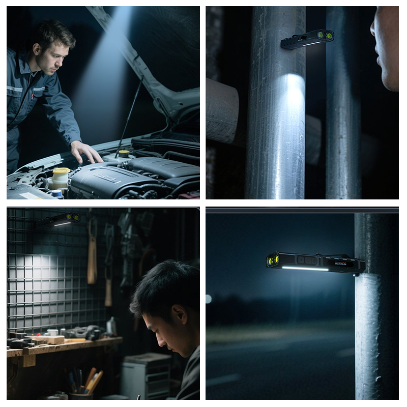 🔦 Magnetische Multifunktions-LED-Taschenlampe – starke Leuchtkraft, flexibel einsetzbar & ideal für Werkstatt, Garage & Outdoor 🧲🔧