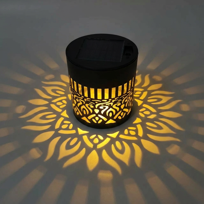 🎉1 kaufen, 1 gratis dazu🌞💡Solar-Mandala-Wandleuchte für den Außenbereich, Garten, Zaun, Projektorlampe, Terrasse, Stimmungsdekoration