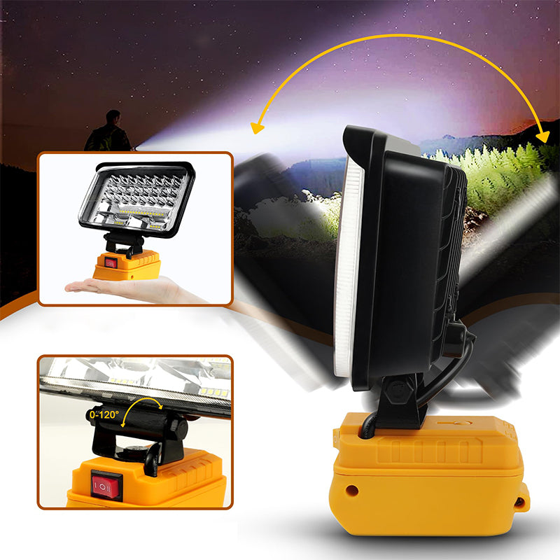 🔦Makita 18V Arbeitslicht✨ 2-Modus LED Flutlicht🔥 Dual USB-Anschlüsse🔋 Notfall & Arbeit💡