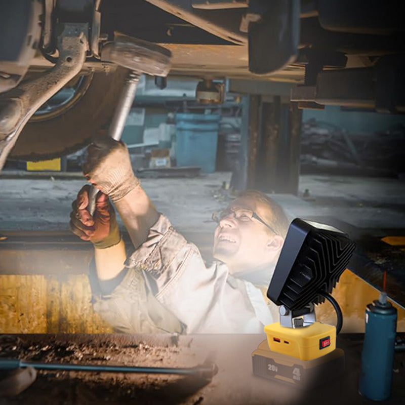 🔦Makita 18V Arbeitslicht✨ 2-Modus LED Flutlicht🔥 Dual USB-Anschlüsse🔋 Notfall & Arbeit💡