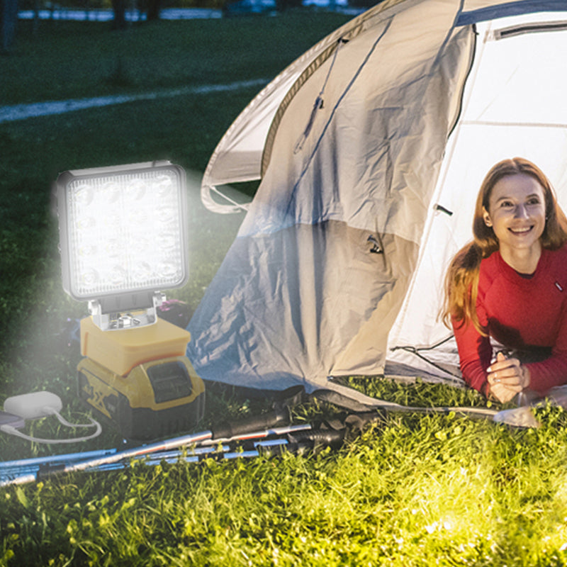 🔦Makita 18V Arbeitslicht✨ 2-Modus LED Flutlicht🔥 Dual USB-Anschlüsse🔋 Notfall & Arbeit💡