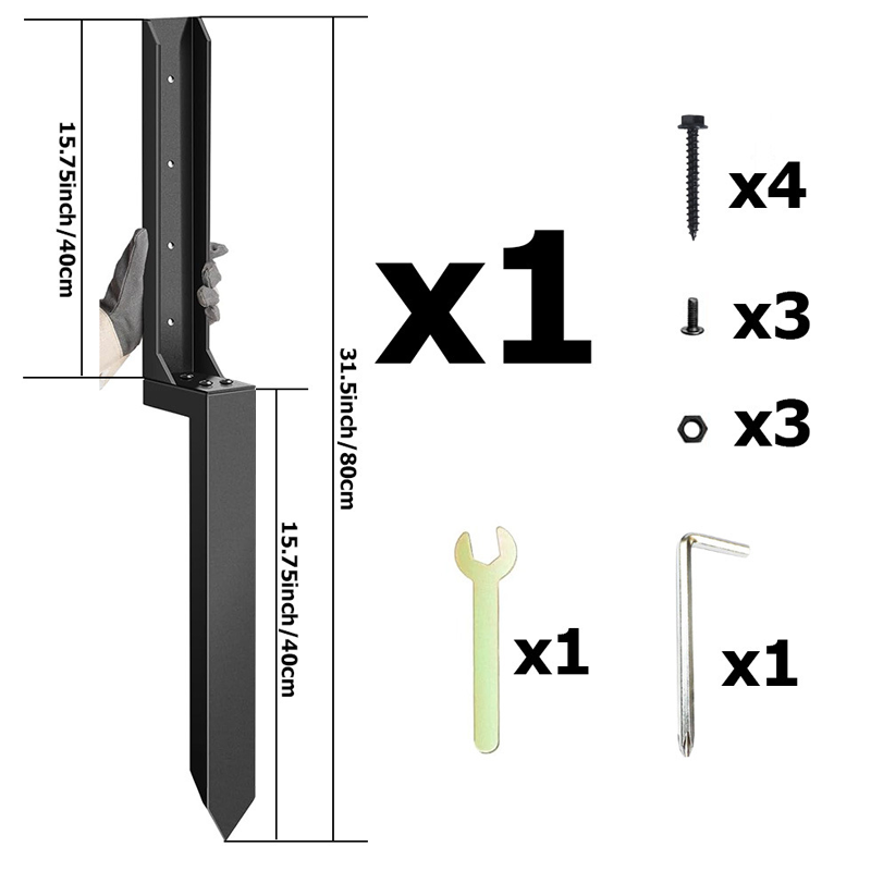 🔩 BODENANKER FÜR ZAUMPFOSTEN (H-TRÄGER) – Kein Ausheben erforderlich, einfache Montage mit nur einem Hammer, rost- & korrosionsbeständig 🏡