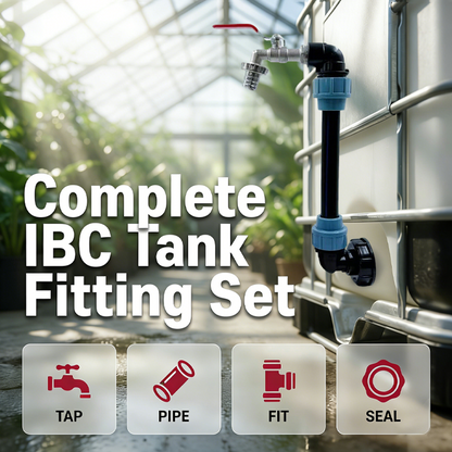 🛠️ 50% RABATT! 💧 IBC Tank Anschlussset Komplett – Hahn, Ventile, Adapter & Dichtungen – Dicht, langlebig & sofort montierbar ✨