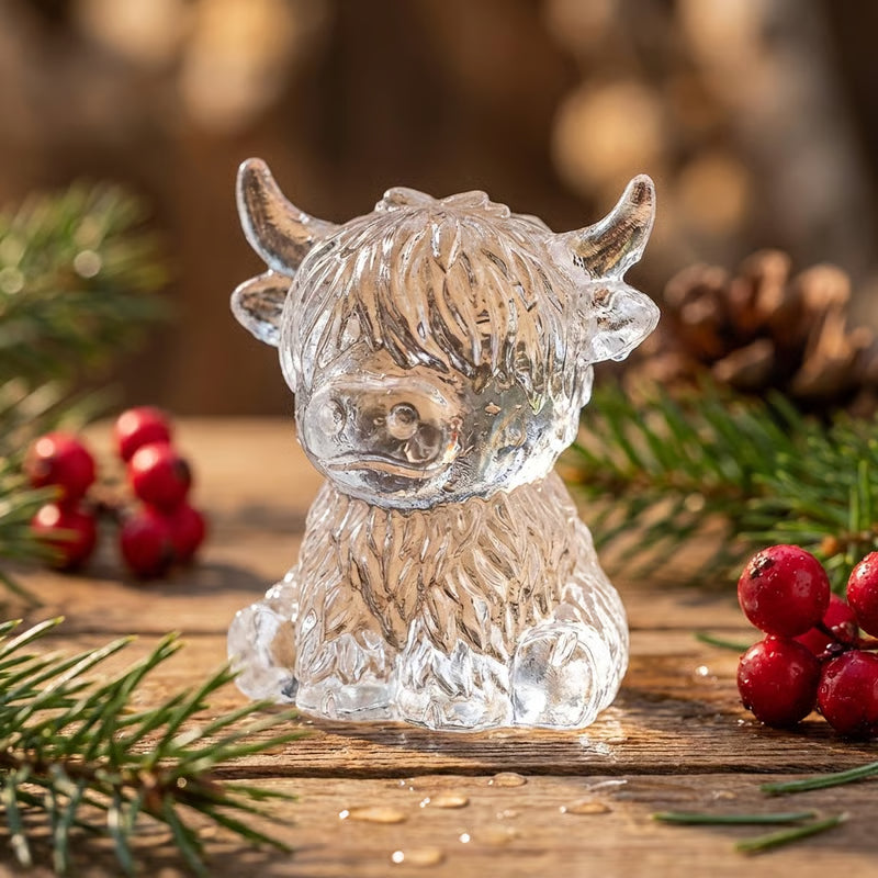 🐮 Mini-Eiswürfel- und Dessertform „Highland Cow“ mit 6 Vertiefungen 🧊🍪 Niedliche 3D-Eiswürfel für Getränke, Partys und Geschenke💕