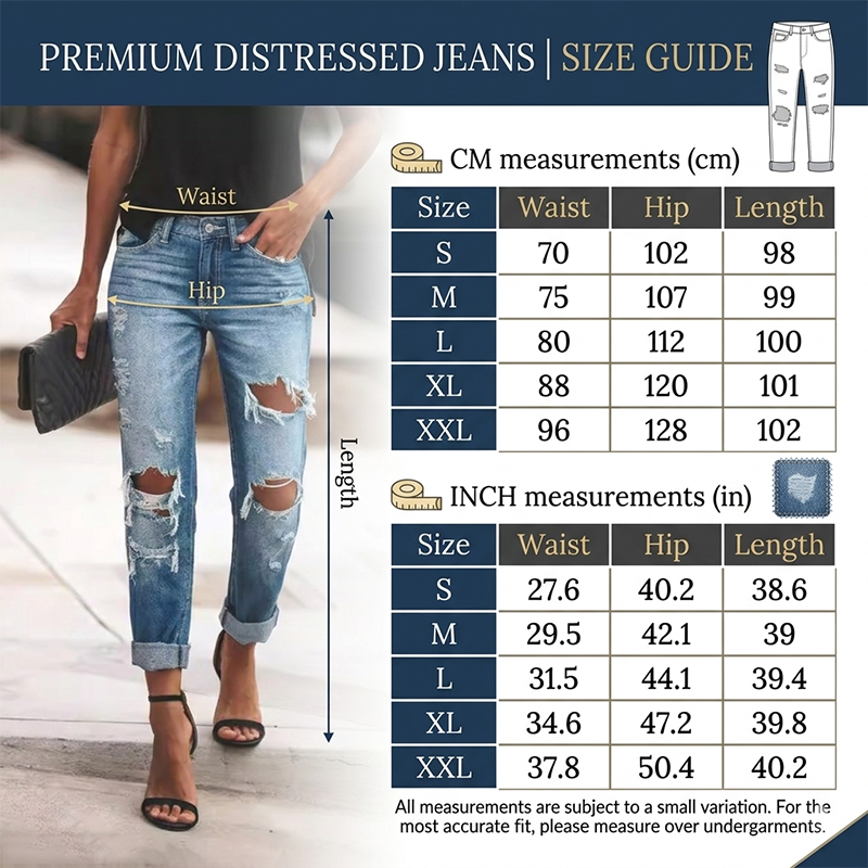 Moderne Jeans für Damen in gewaschener Blau-Optik mit Used-Look