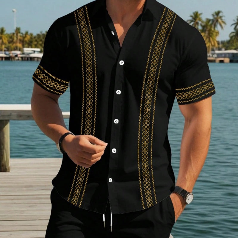 👕 50% RABATT! 🌸 2026 Herren-Set aus Kurzarmhemd & Shorts mit Blumenmuster – Leichter Stoff, Lässiger Schnitt & Perfekt Für Warme Sommertage ☀️