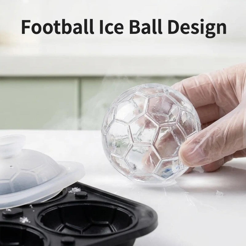 Eisballform aus Silikon in Fußballform