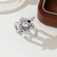 📢📢40 % RABATT !! ⏰Vintage Adjustable Sword Piercing Heart Ring Set