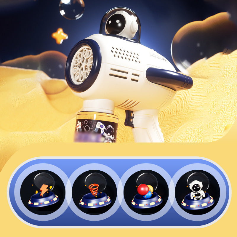 😊🎈🌌 Space Cartoon Electric Handheld Bubble Toy Gun 🚀✨