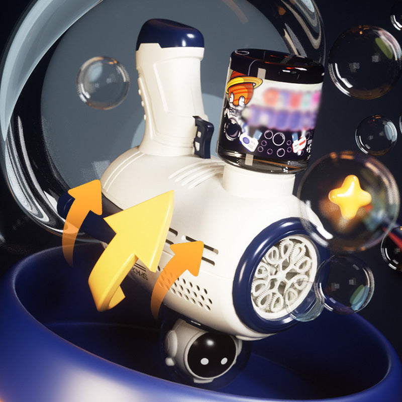 😊🎈🌌 Space Cartoon Electric Handheld Bubble Toy Gun 🚀✨