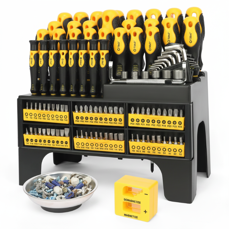 118-teiliges Magnet-Schraubendreher-Set mit Aufbewahrungsständer