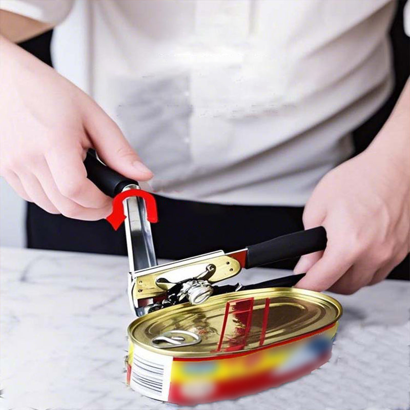 Ergonomischer manueller Dosenöffner mit um 360° drehbarem Griff