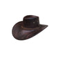 Vintage-Cowboyhut mit breiter Krempe und Riemen